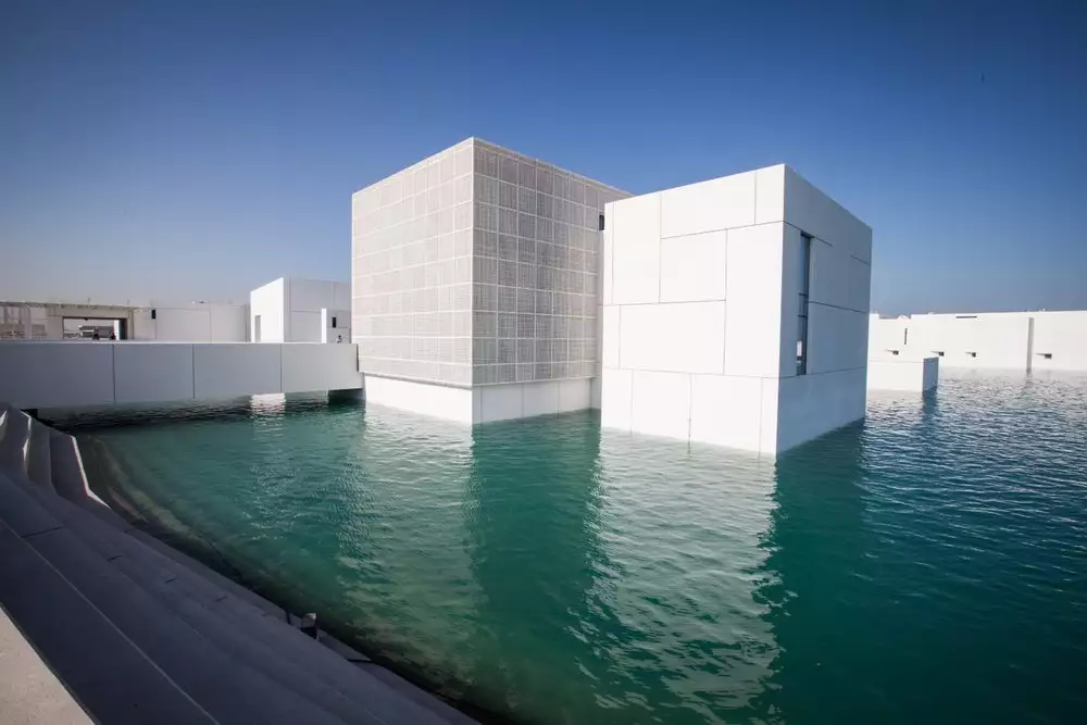 The Louvre Abu Dhabi is actually made up of 55 detached buildings and is intended as a man-made archipelago