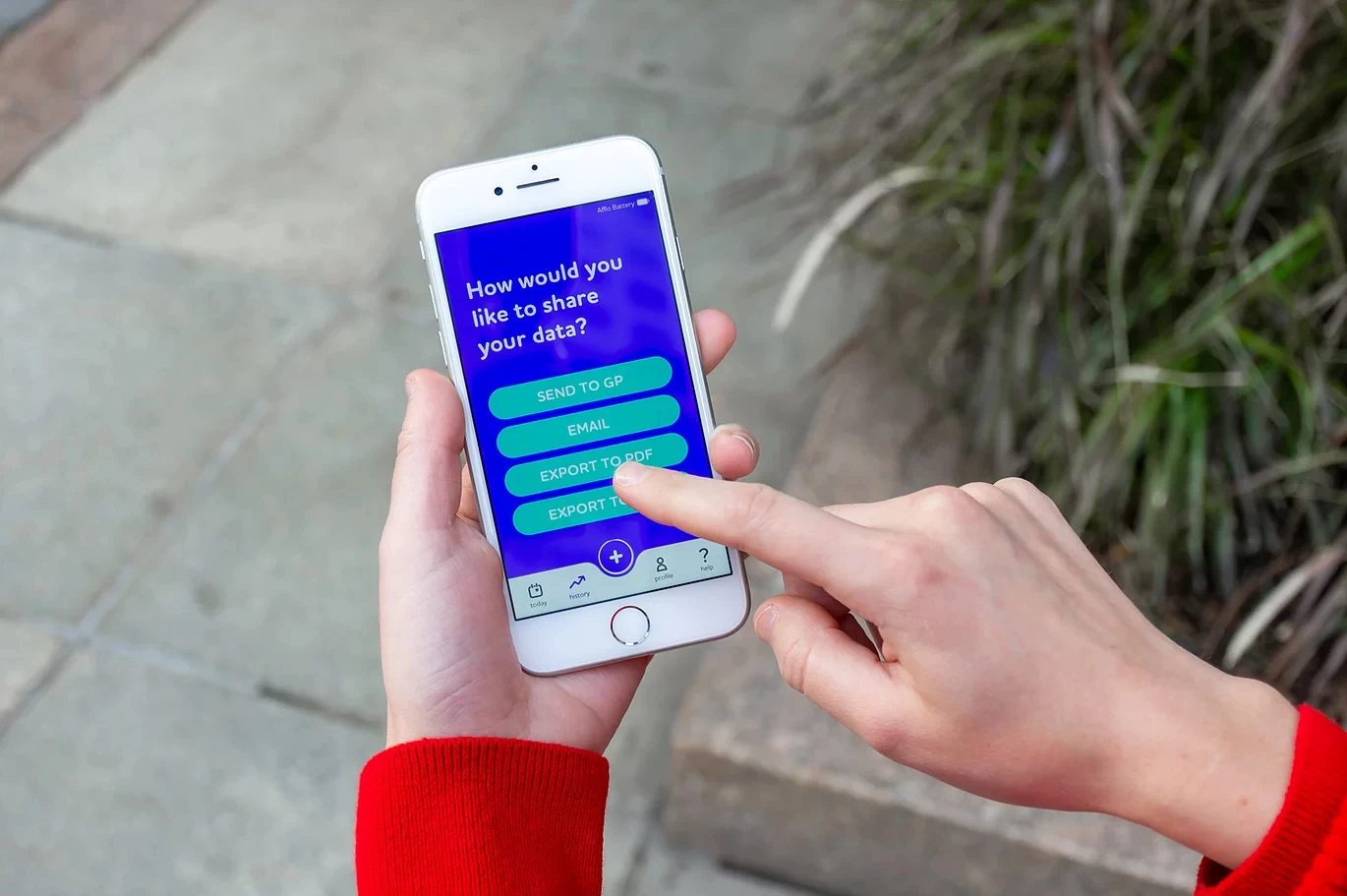 Each day the data gathered by the device is uploaded to an app that learns a person's individual asthma triggers