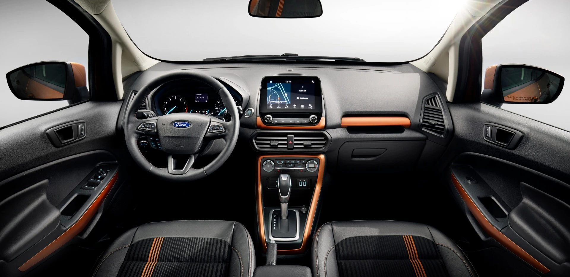 Interior elements can be jazzed up with special editions of the Ford EcoSport