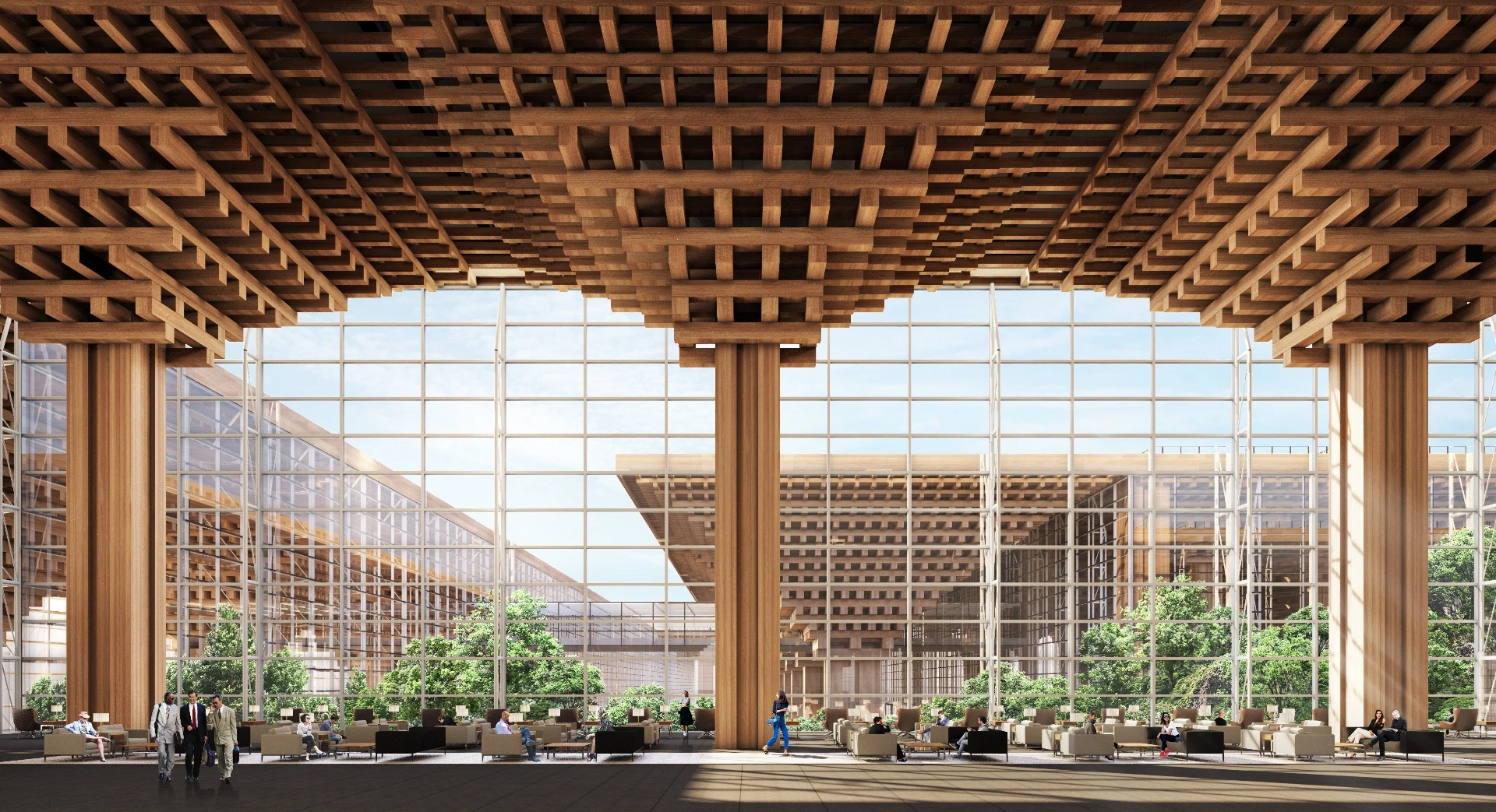 Suvarnabhumi International Passenger Terminal II from Duangrit Bunnag Architect Limited also involves engineering firm Nikken Sekkei
