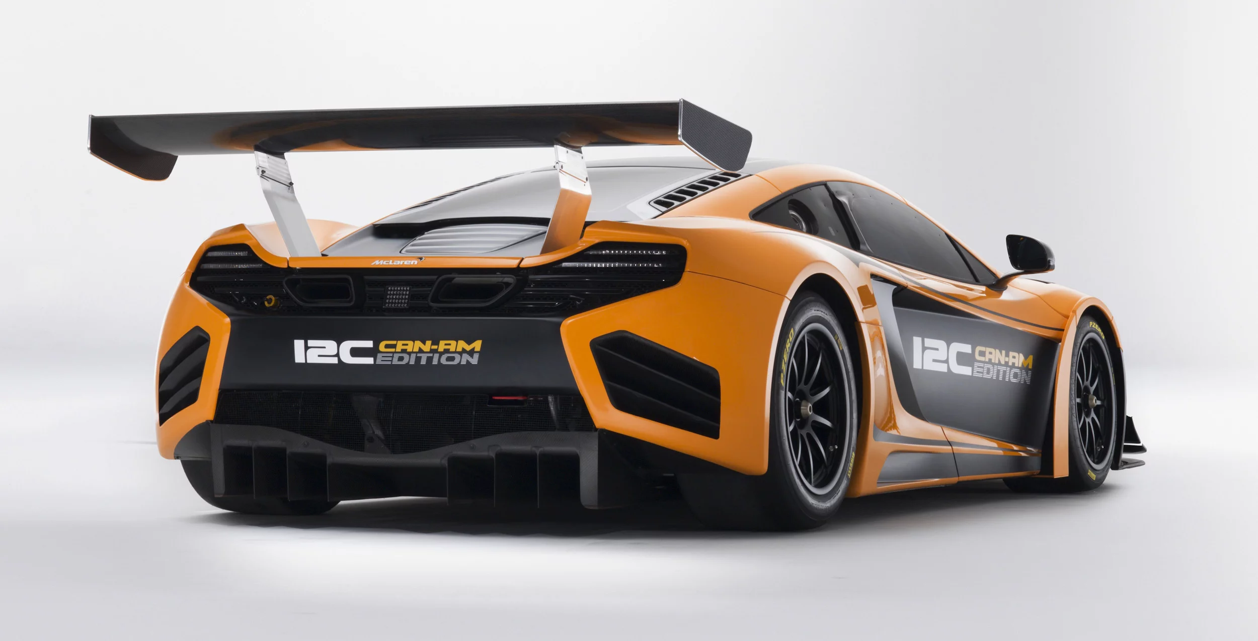 McLaren 12C Can-Am Edition racing concept rear angle view