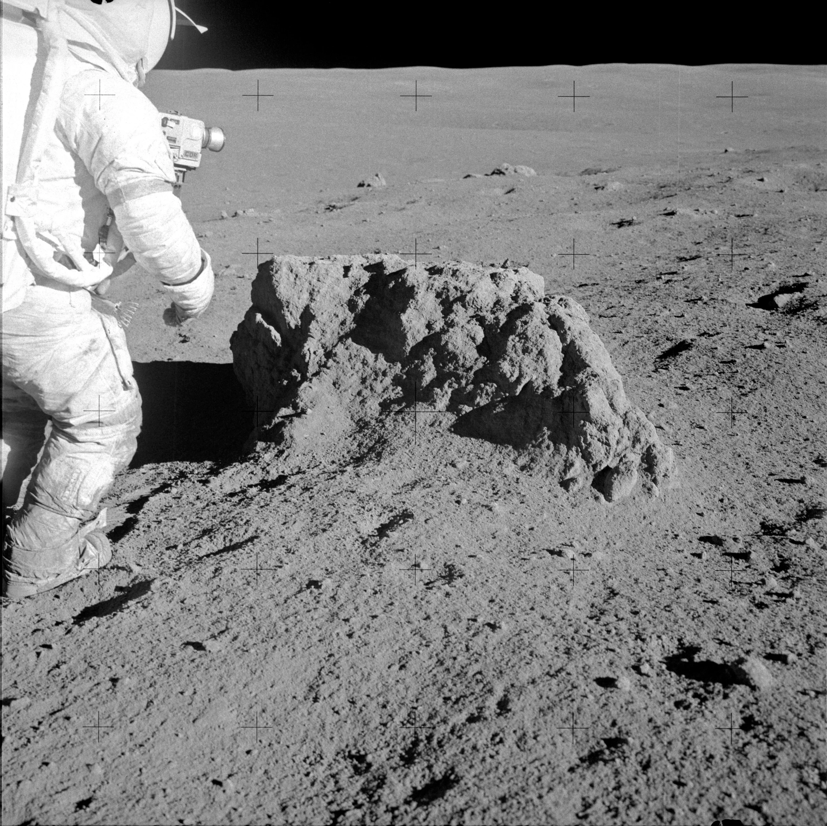 Collecting samples on the Moon