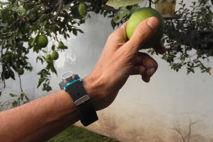 Sunu can detect objects up to 13 ft (4 m) away