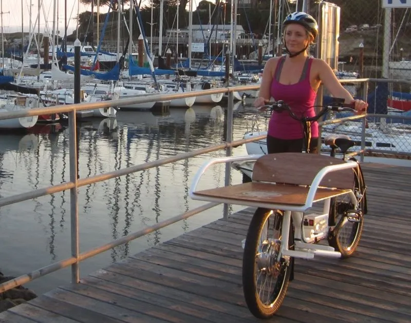 According to NTS, the way in which the load is centered over the 24-inch front wheel – along with its patented steering system – allows for “the best possible balance, handling and maneuverability in tight urban environments”