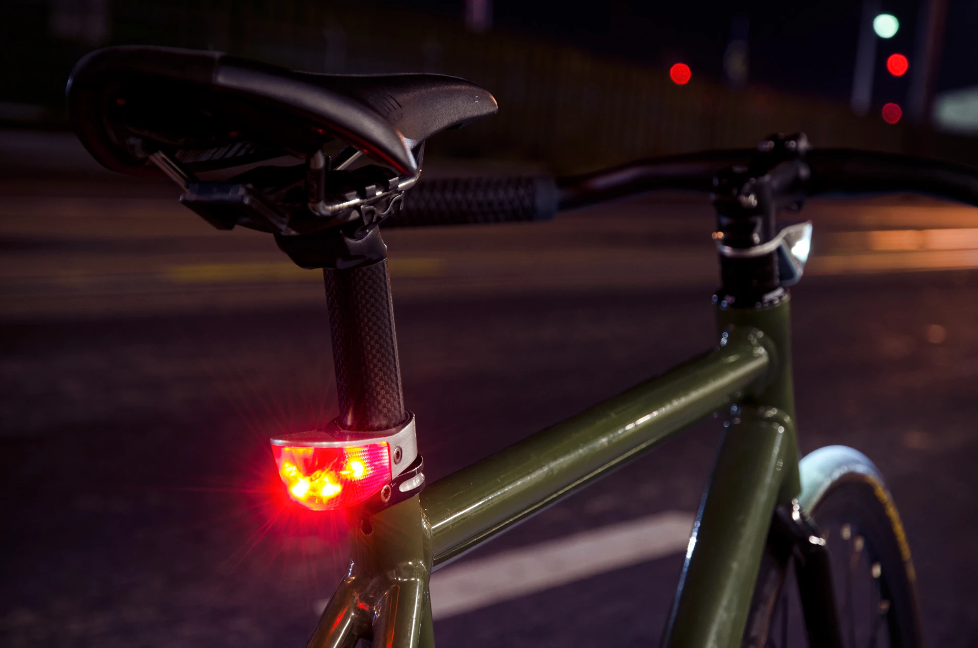 The Tail Light gives off 30 to 50 lumens of light in a super-wide spill