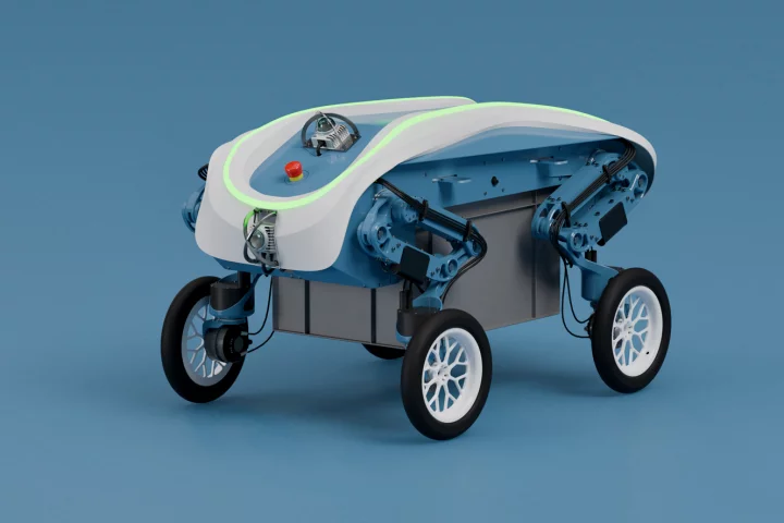 The LEVA robot takes its name from the Latin word "levitas," which is in turn the root of the English word "levitation"