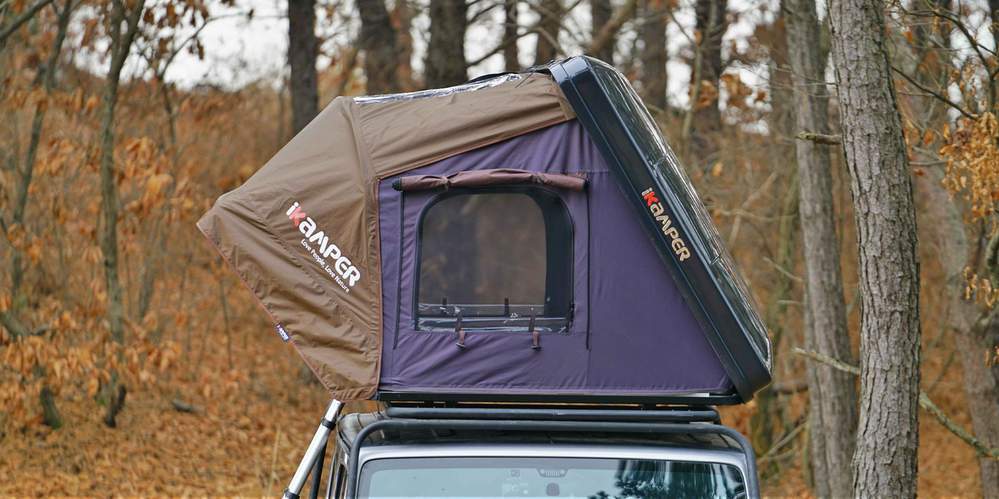 Ikamper Makes Vehicle Adventure Easier With Coverless Gear Hauling Roof Tent