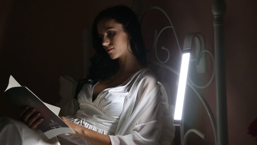The Lumière has a light panel comprising 20 LEDS