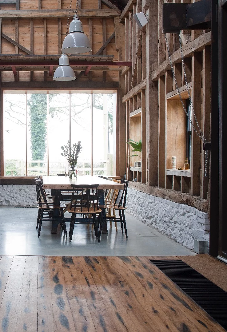 The dining area