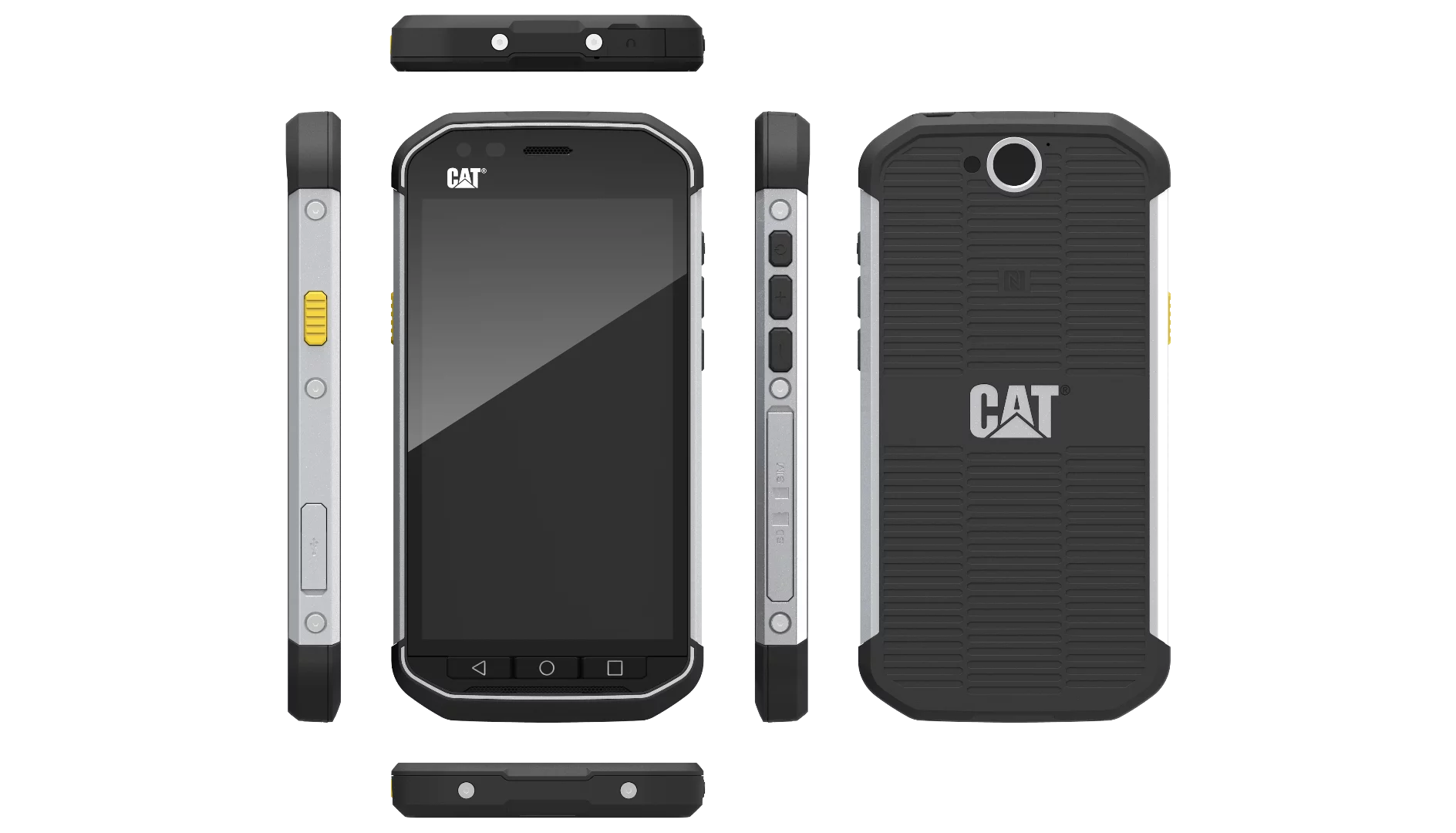 Textured back and rubber corners make the S40 easy to grip