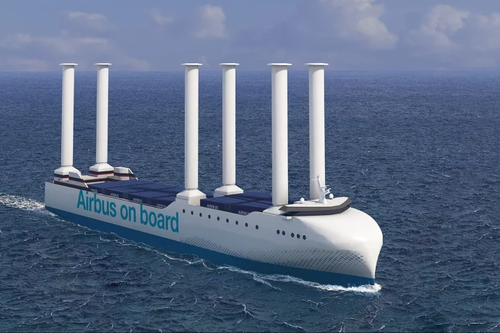 Artist's concept of the Airbus ship