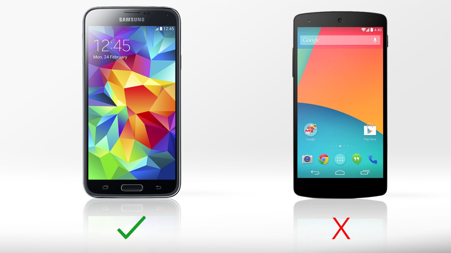 The Galaxy S5 gives you the option of recording 4K video