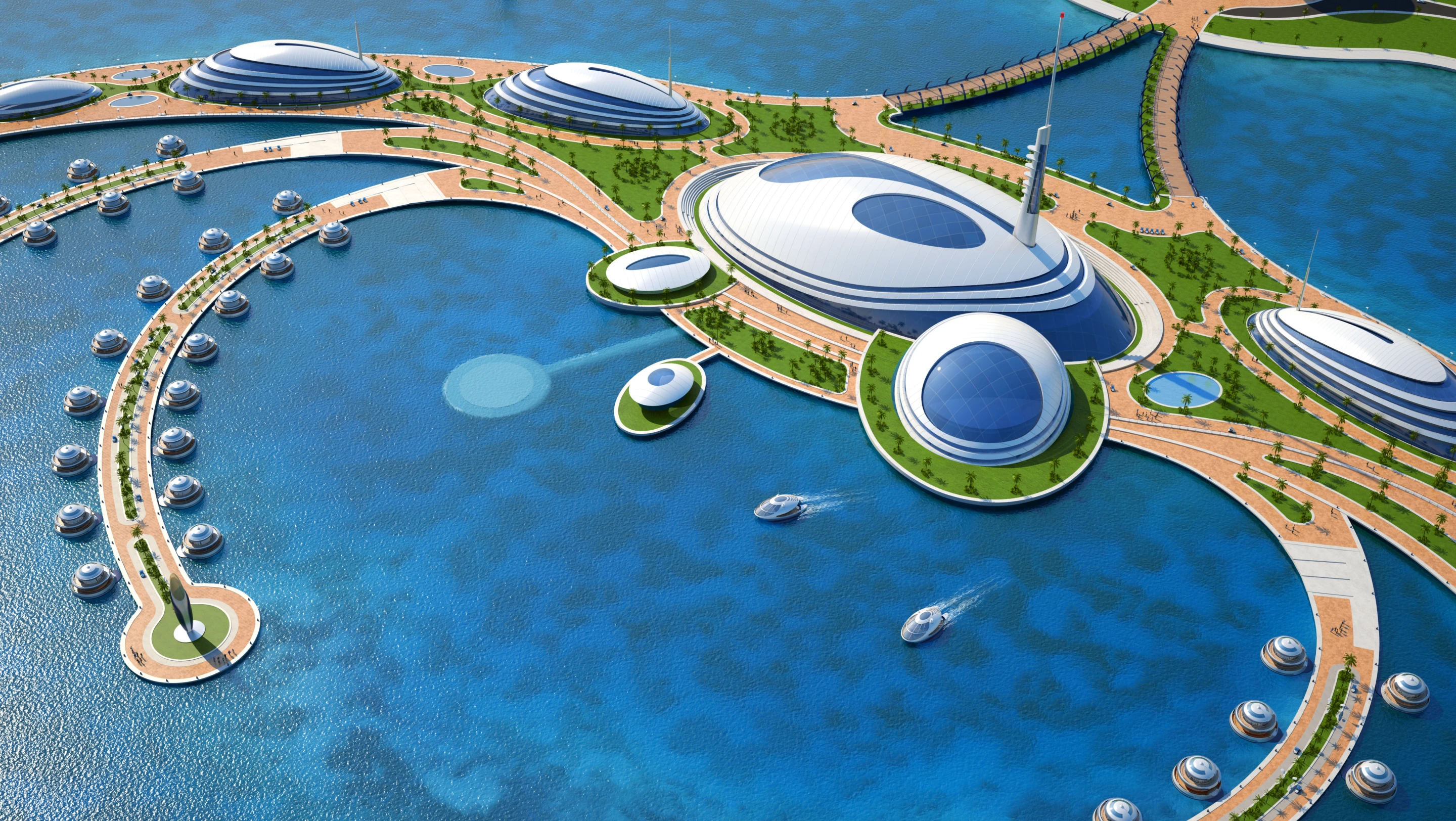 The resort's main lobby is centralized around an interactive sea life museum (Image by Giancarlo Zema Design Group)