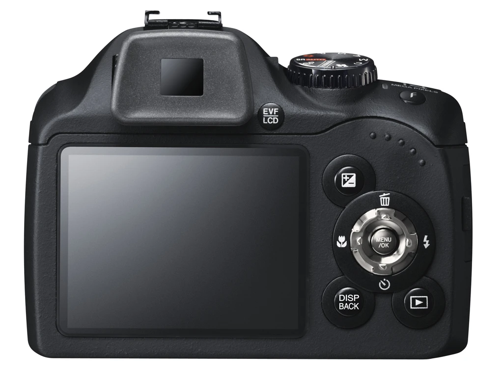 The Fujifilm FinePix SL300 back view