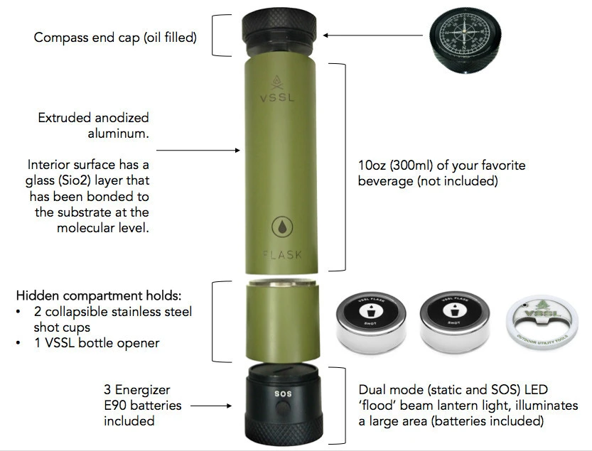 The VSSL Flask hides a wealth of extra features within its suitably simple exterior