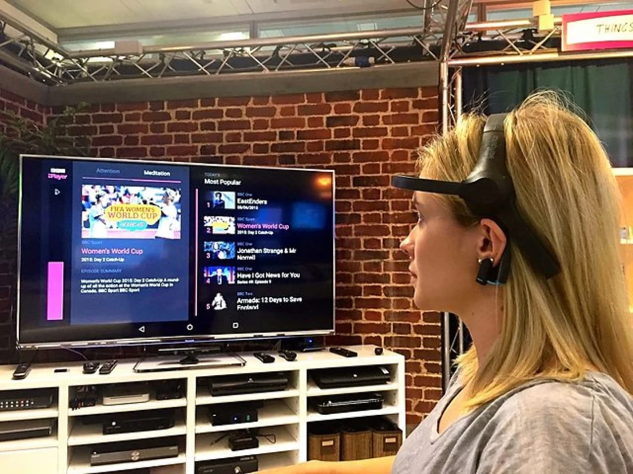 The BBC demonstrated a mind-control interface in 2015