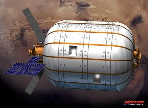 The Bigelow BA 330 habitat that can support a crew of up to six (Image: SpaceX)