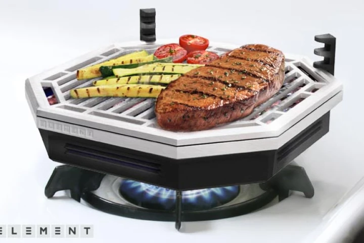 The Element works with both gas and electric ranges