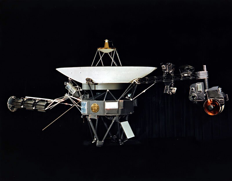 Voyager showing the Golden Record