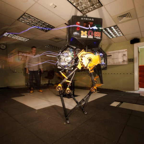 An ATRIAS robot in action (Photo: Oregon State University)