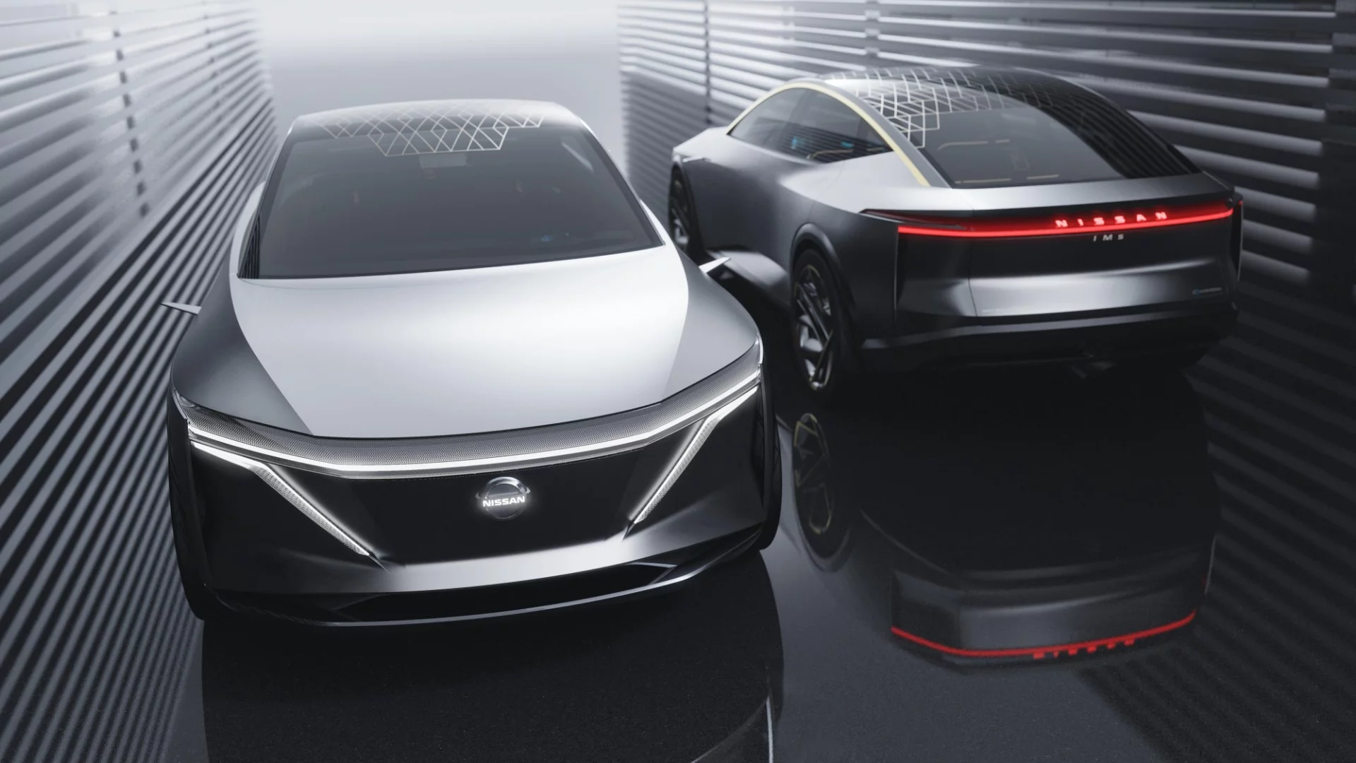 The thin lighting design on the front of the IMs EV concept is mirrored with interior lighting accents along the seat edges for ambient glow and in the concept’s tail lamps, which are similarly shaped