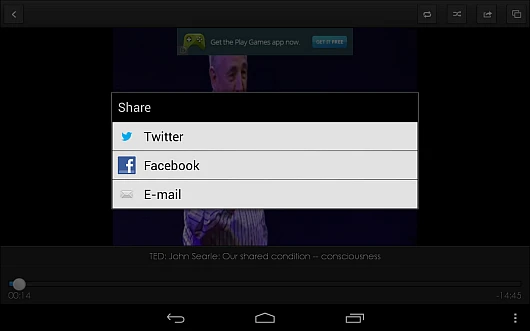 iMediaShare has a social element that allows you to share what you're watching to social sites