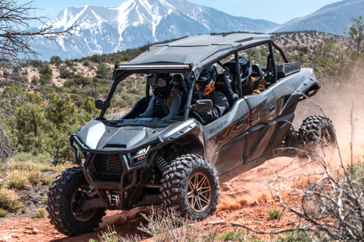 Not the Project H2: Kawasaki's Teryx KRX 1000 tackles some rugged terrain in the shadow of the high country