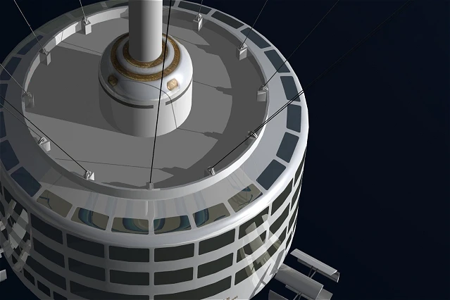 One of the Skylifter luxury cruising pods