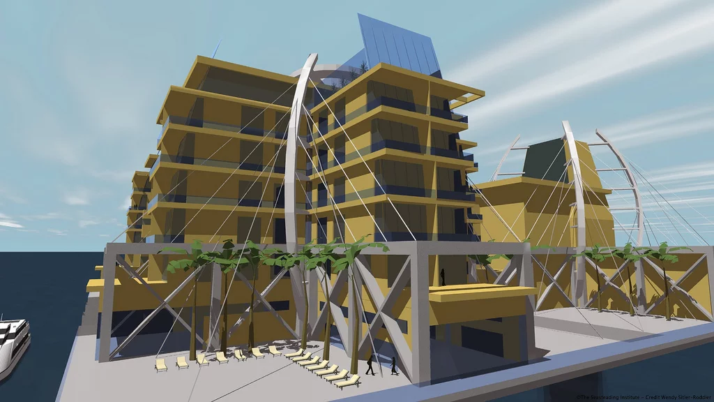 Seasteads should be economically built and fully self sustainable (image by Seasteading Media)