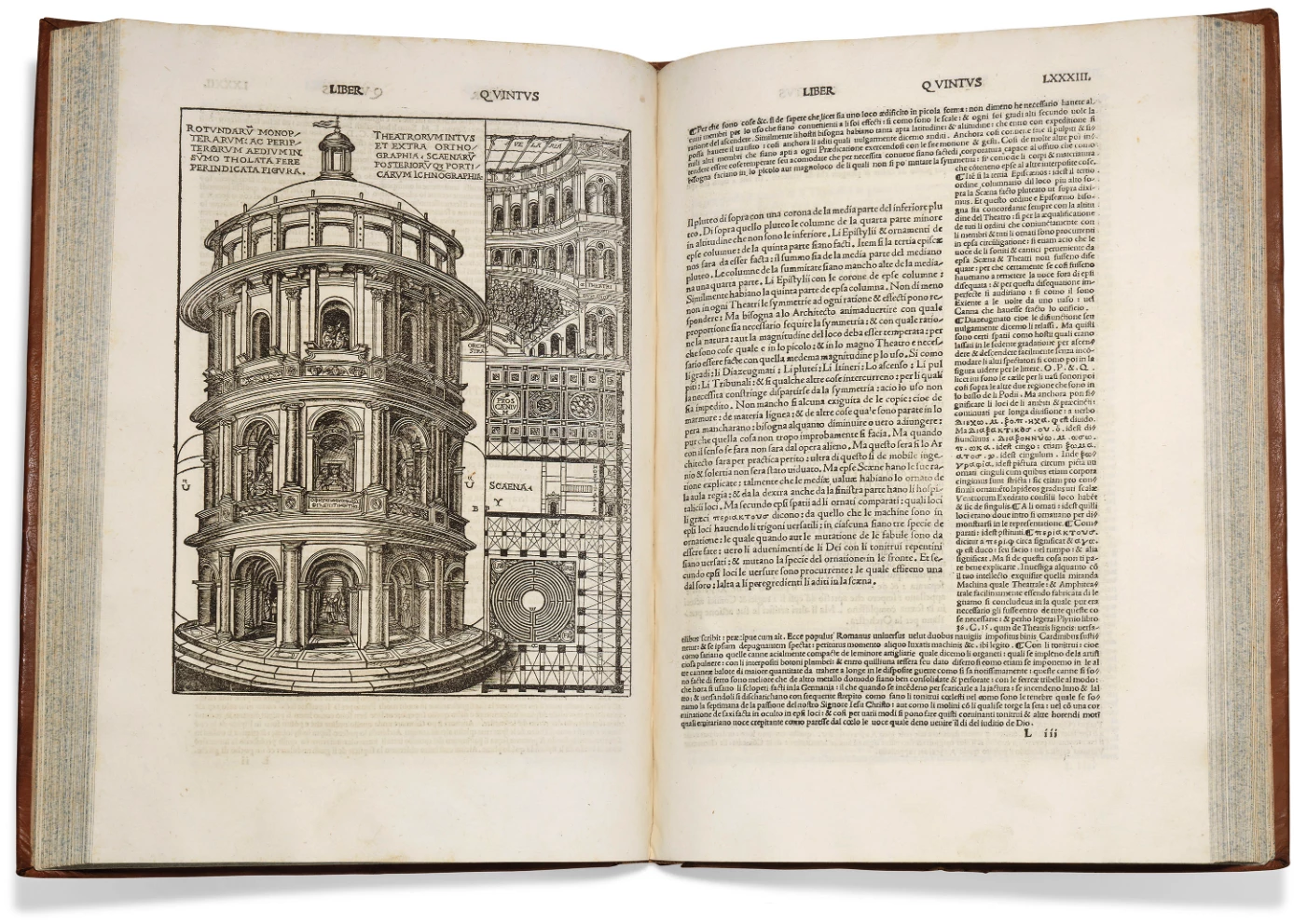 De architectura libri dece by Marcus Vitruvius Pollio (1st century BCE) | Auction Description | Estimate: $22,800 to $31,675 | Auction Date: July 10, 2019