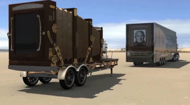 The 35-foot camera can barely fit in a tractor trailer, and can capture photos so detailed that it will put even some of the most the high-end of digital cameras to shame