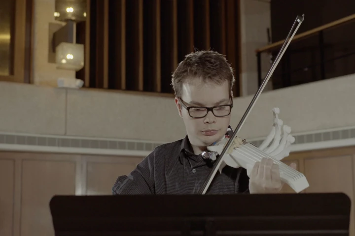 Sean Riley and his 3D-printed, 6-string violin are due to make their first performance in Austin on February 22