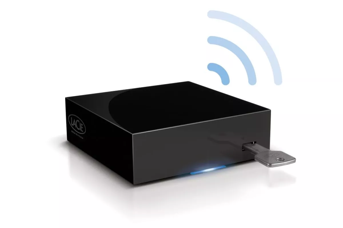 LaCie has unveiled a local network-based bridge unit called the LaPlug, that allows users to share any USB-powered storage drive over a local network