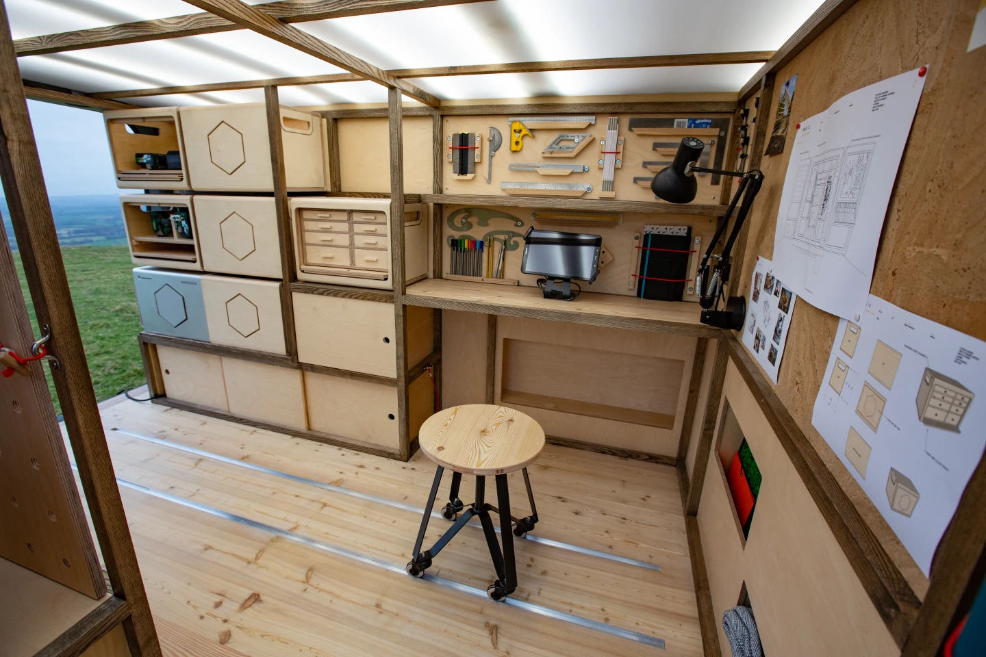 Unveiled at the 2019 Brussels Motor Show this week, the new NV300 Concept-van is heavy on the raw woodworking theme