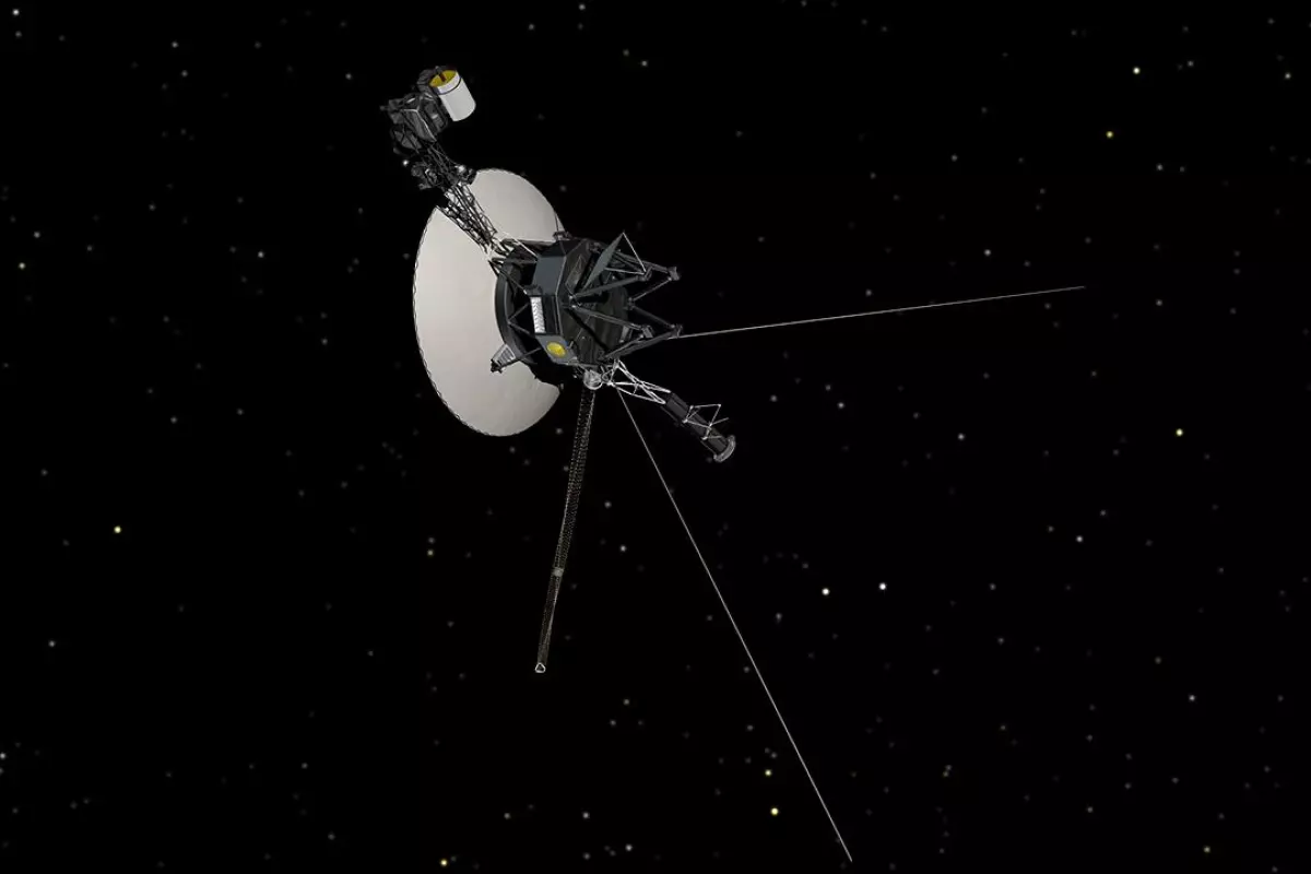 An artist's impression of the Voyager spacecraft