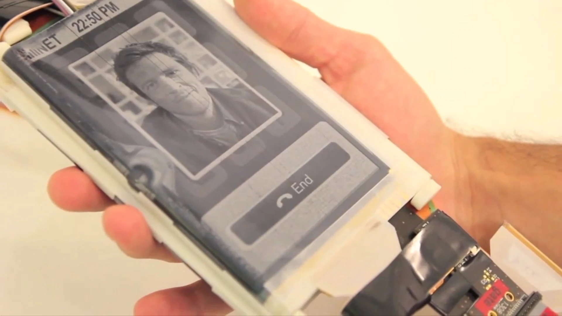 The PaperFold can function as a single-screen smartphone