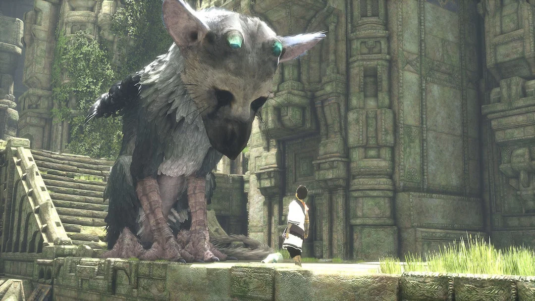 The Last Guardian is a puzzle-platformer about navigating ruins as a young boy and a giant griffin-like creature named Trico