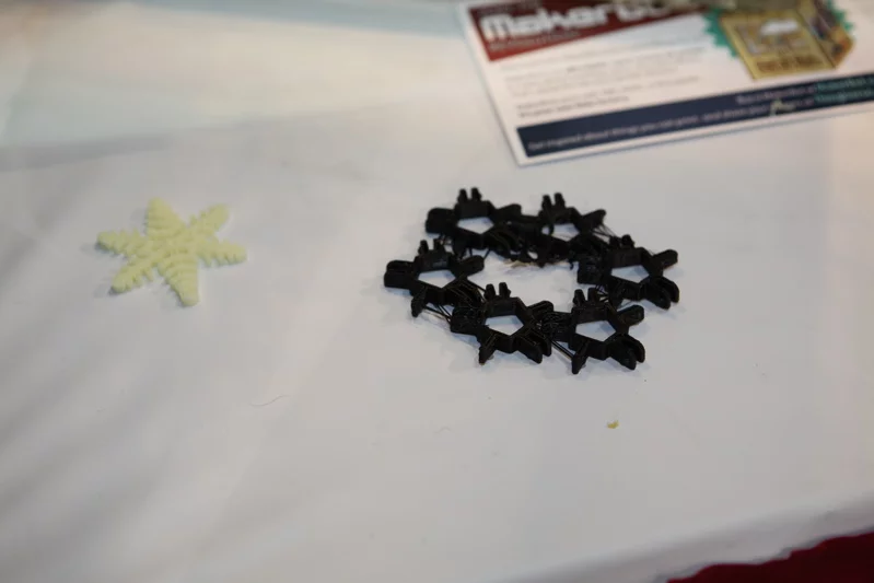 Objects printed using the MakerBot Thing-O-Matic 3D printer