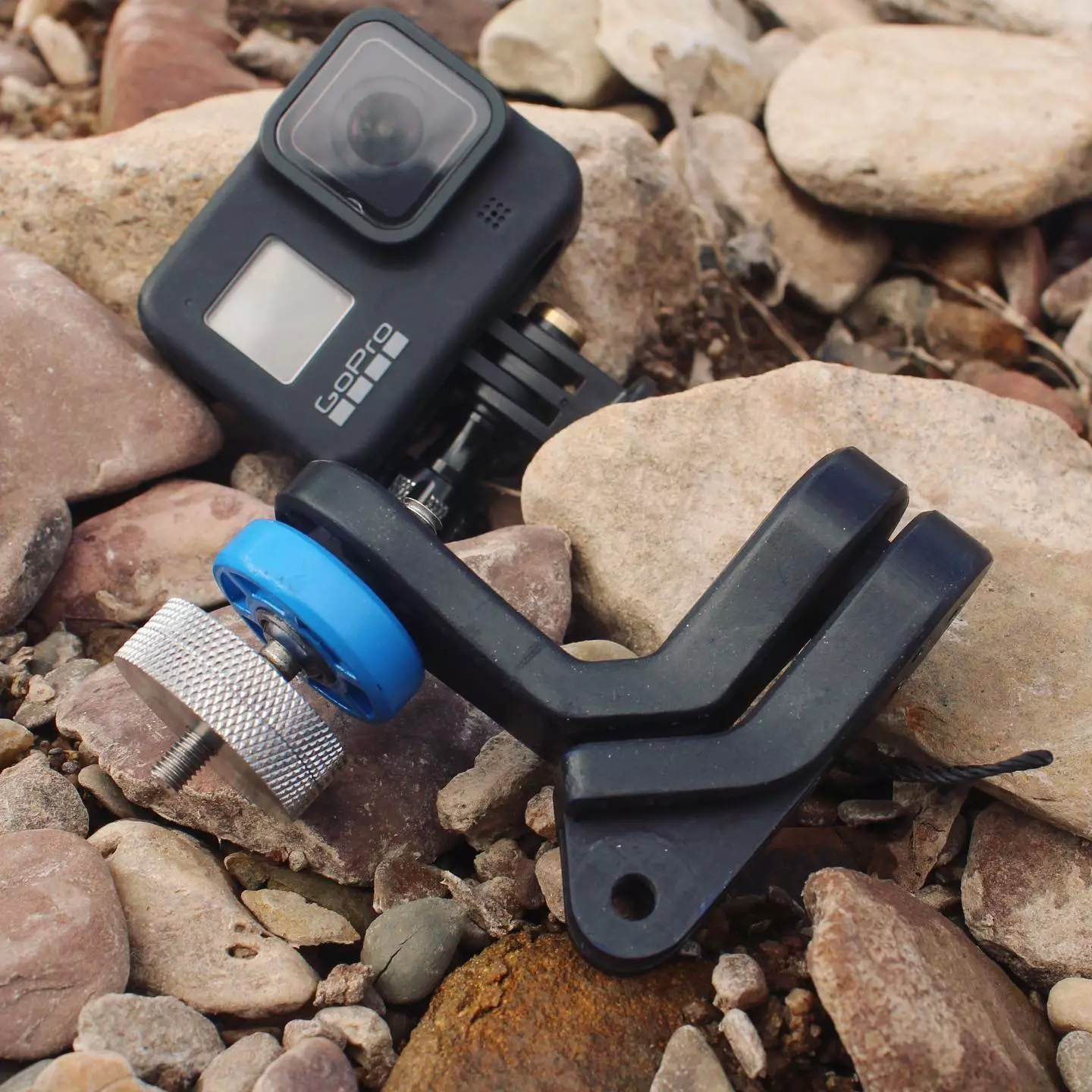 The GravGrip is GoPro-compatible
