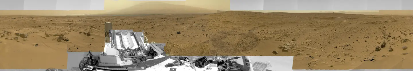 A reduced version of the Curiosity panorama (Image: NASA/JPL-Caltech/MSSS )