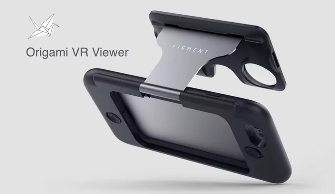 The Figment VR in viewing position