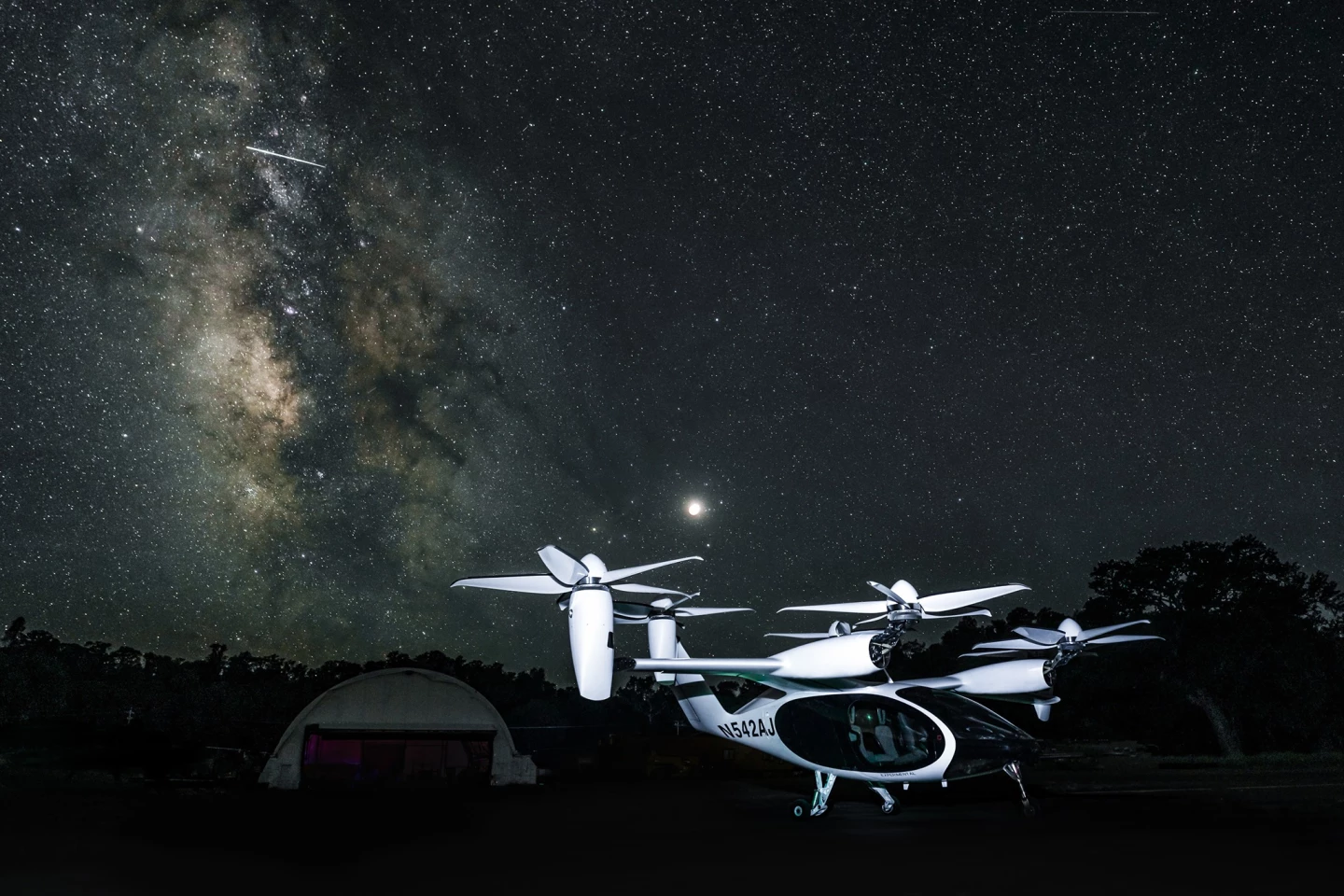 Under the stars: Joby's five-seat eVTOL aircraft is at the vanguard of a quiet, clean urban mobility transformation