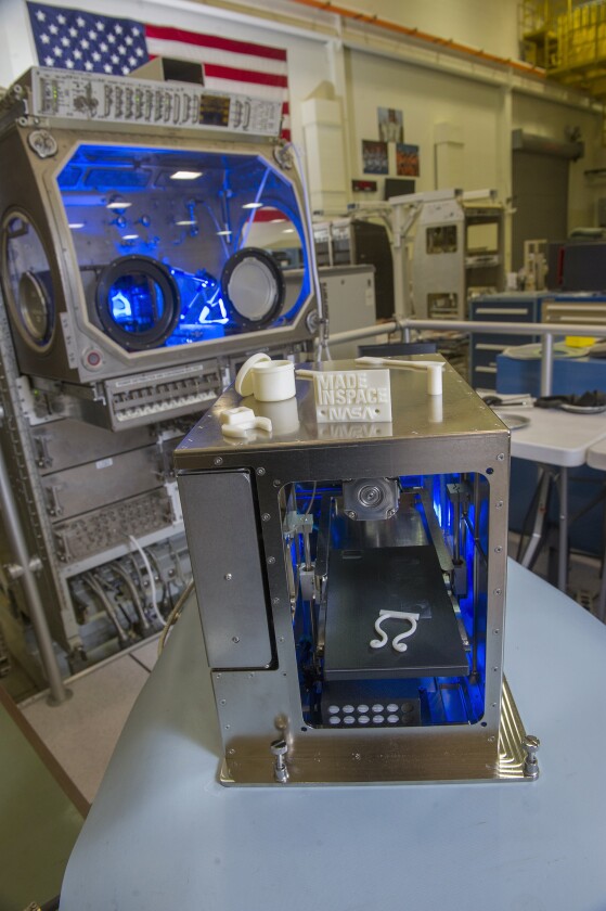 The International Space Station's first 3D printer (Image: NASA)