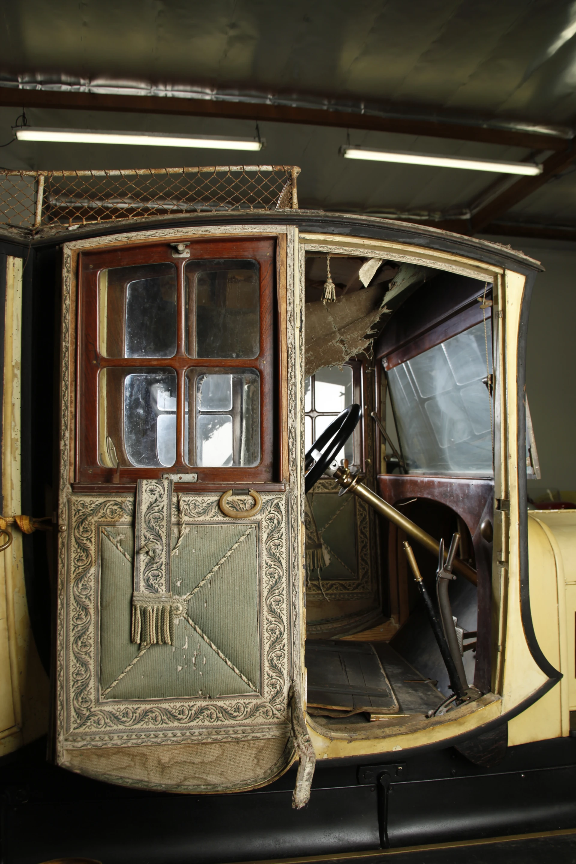 The wood-framed windows are of such proportion that they appear to have come out of a home (Photo: Dave Teel, RM Auctions)