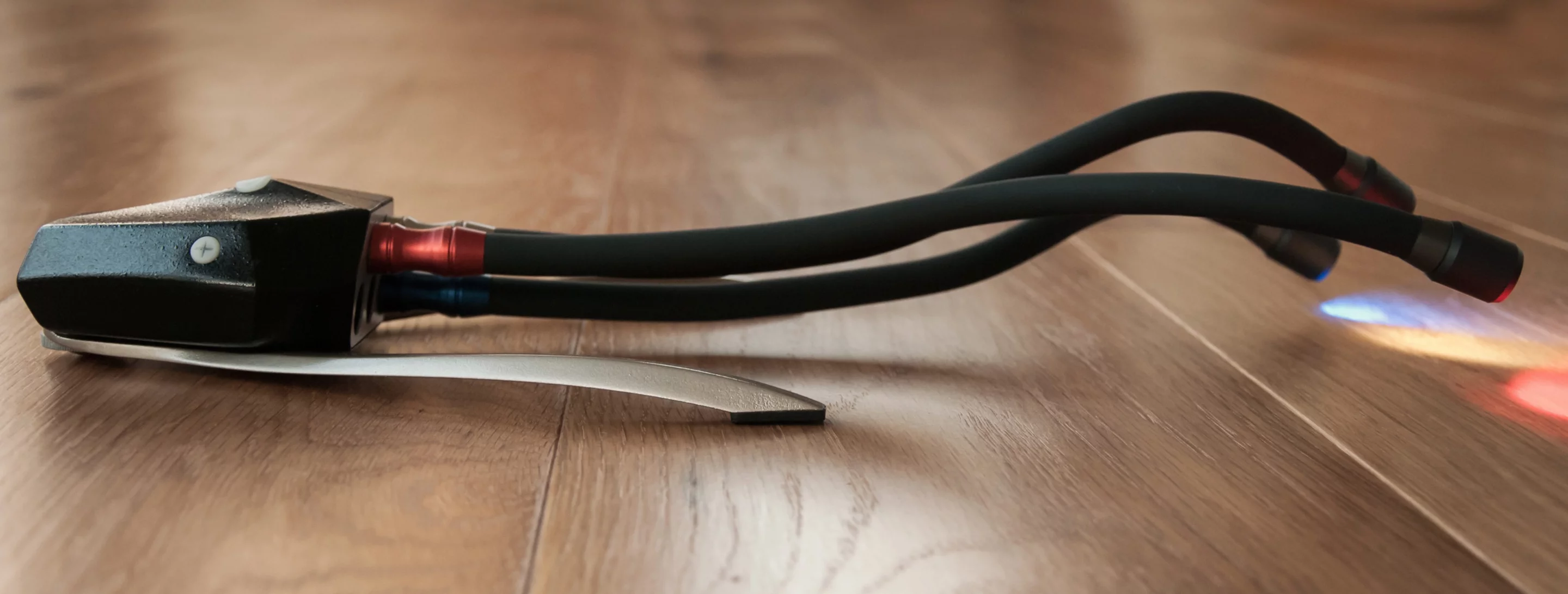 A stand can be used to help balance the Adaptalux control hub