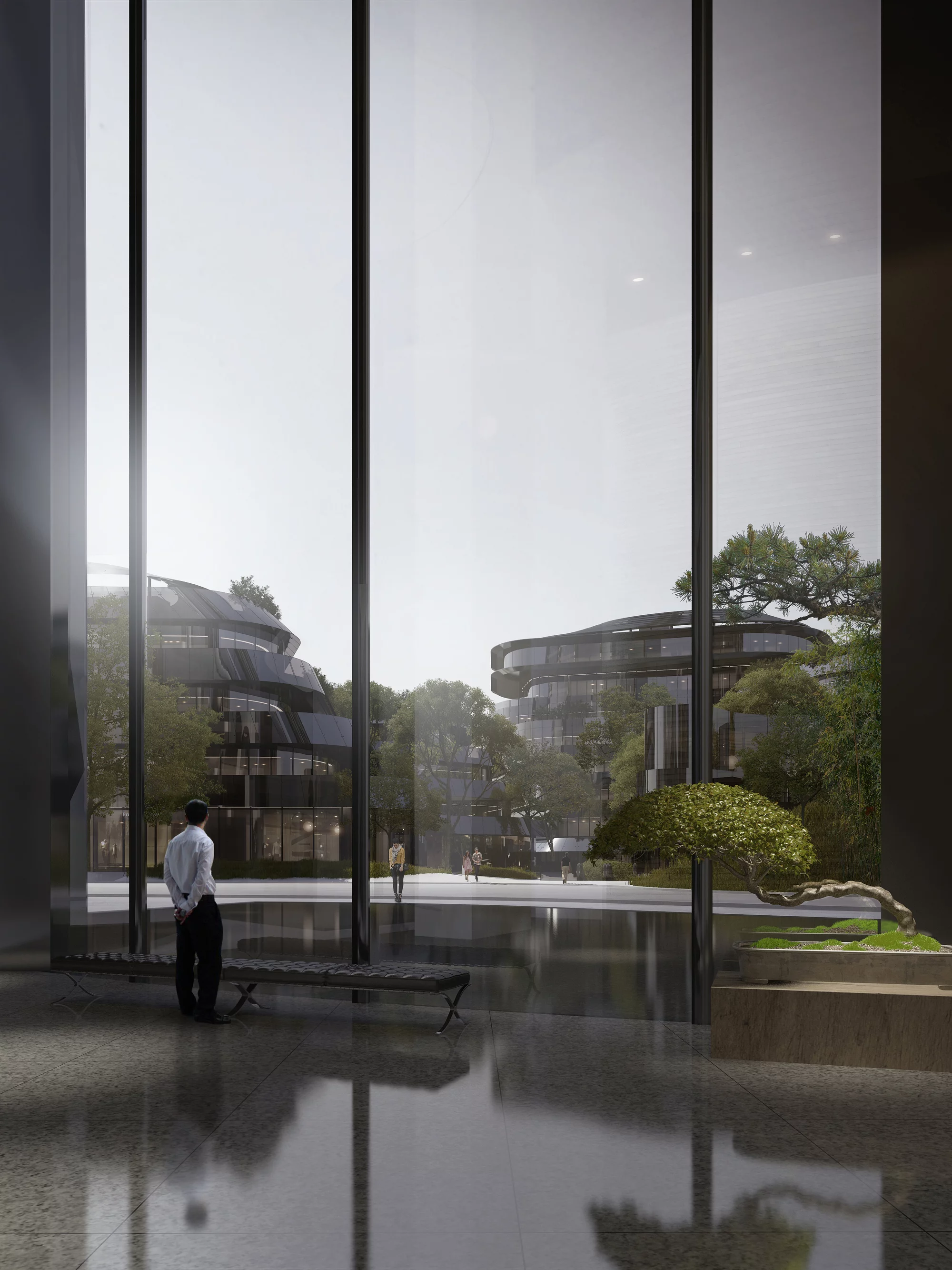 Chaoyang Park Plaza is to be located next to one of Beijing's largest public parks (Image: MAD)