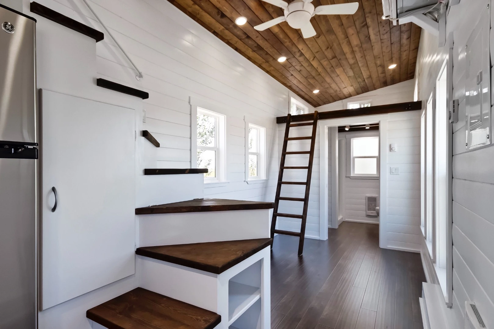 There's plenty of operable windows but additional ventilation comes via the roof-based fan