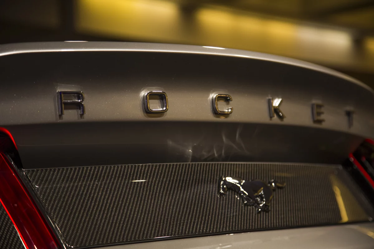 The bodykit is made of carbon fiber
