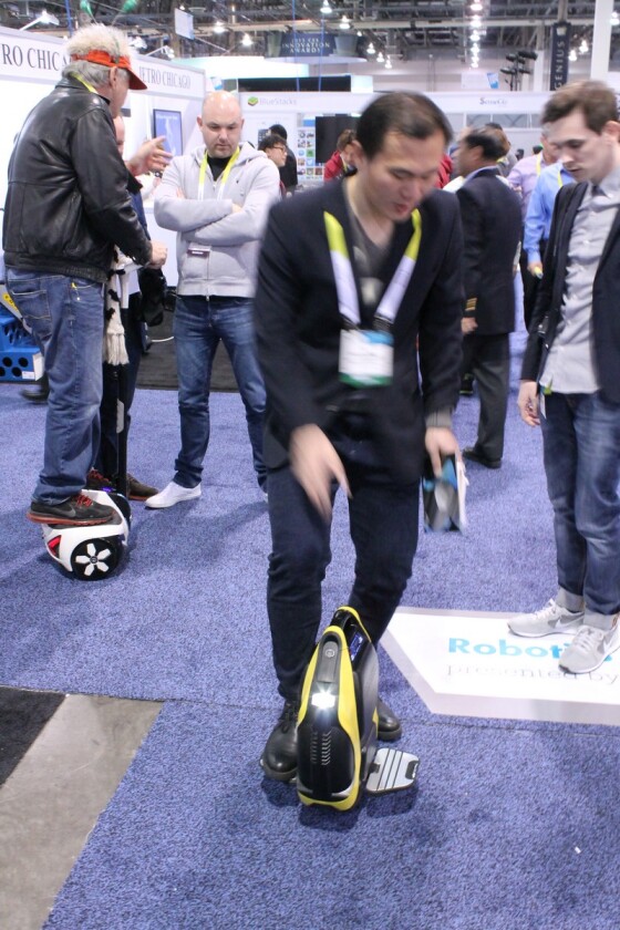 The V3 unicycle (Photo: Eric Mack/Gizmag.com)