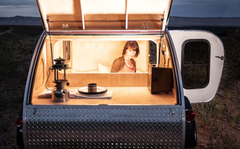 The Great Escape has a 4 by 8 foot (1.2 by 2.4 m) cabin and all of the amenities, but in addition includes a rear hatch